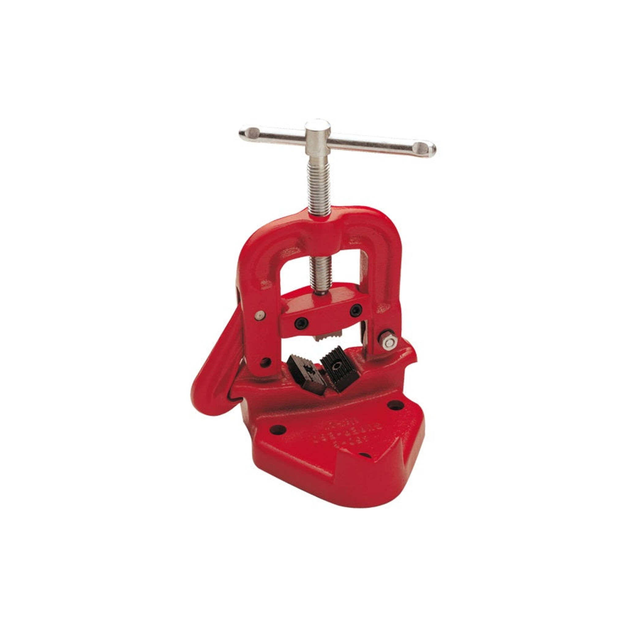 Super Ego 450 Bench Yoke Vise 1/8" to 2" Capacity Nodular Cast Iron, Floating Upper Jaw, Fine Thread Essential for Plumbers & Pipefitters