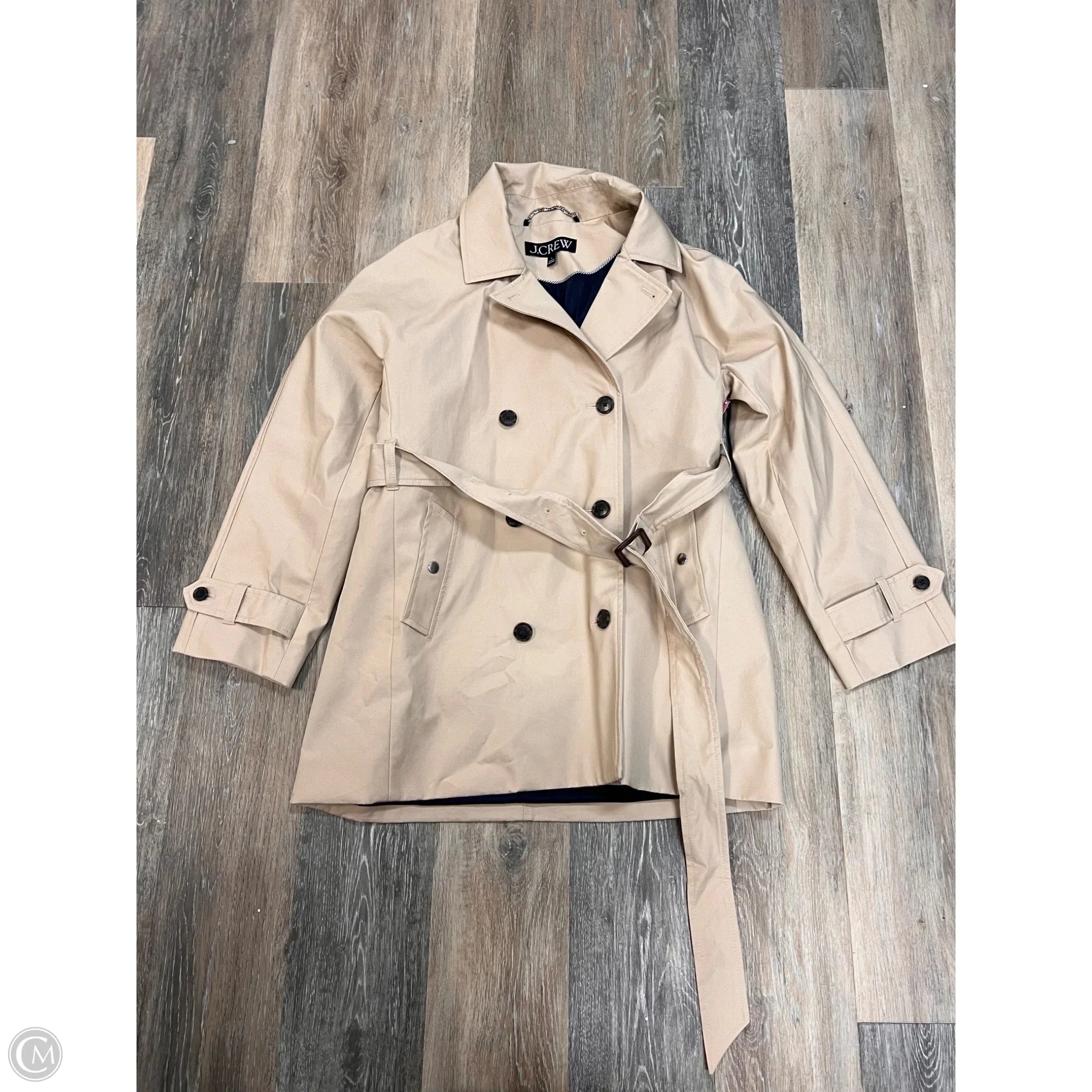 CLOTHES MENTOR FARGO  NORTH DAKOTA Coat Trench Coat By J. Crew In Tan  Size: S