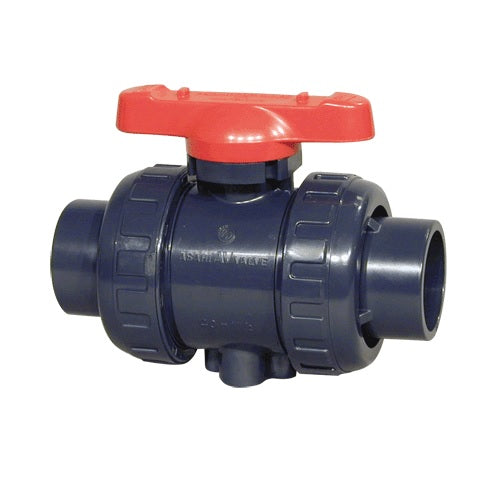 HARRINGTON 1 1/4" Type 21 Socket Ends True FKM O rings PVDF Union Ball Valve 1666012
