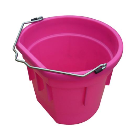 QINGDAO HUATIAN HAND TRUCK Master Rancher MR20QP/FSB HTPINK 20 Quart Pink Flat Back Sided Utility Bucket Pail   Quantity of 5
