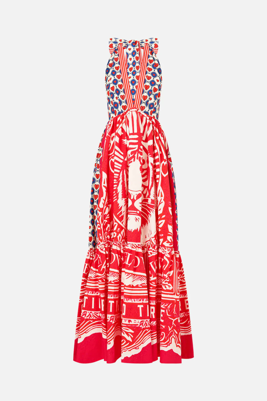 CAMILLA Ruffle Hem Halter Dress