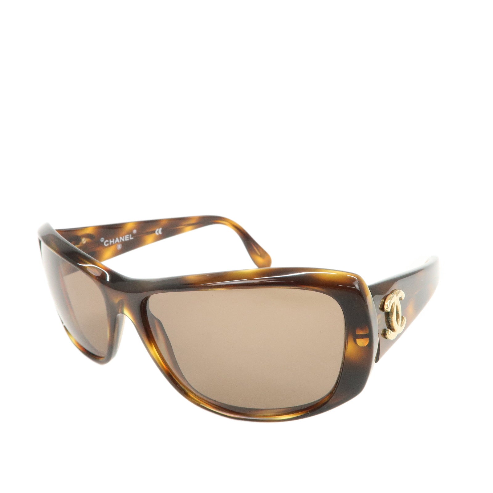 DCT VINTAGE CHANEL COCOMark Plastic Sunglasses Brown 01454 91235