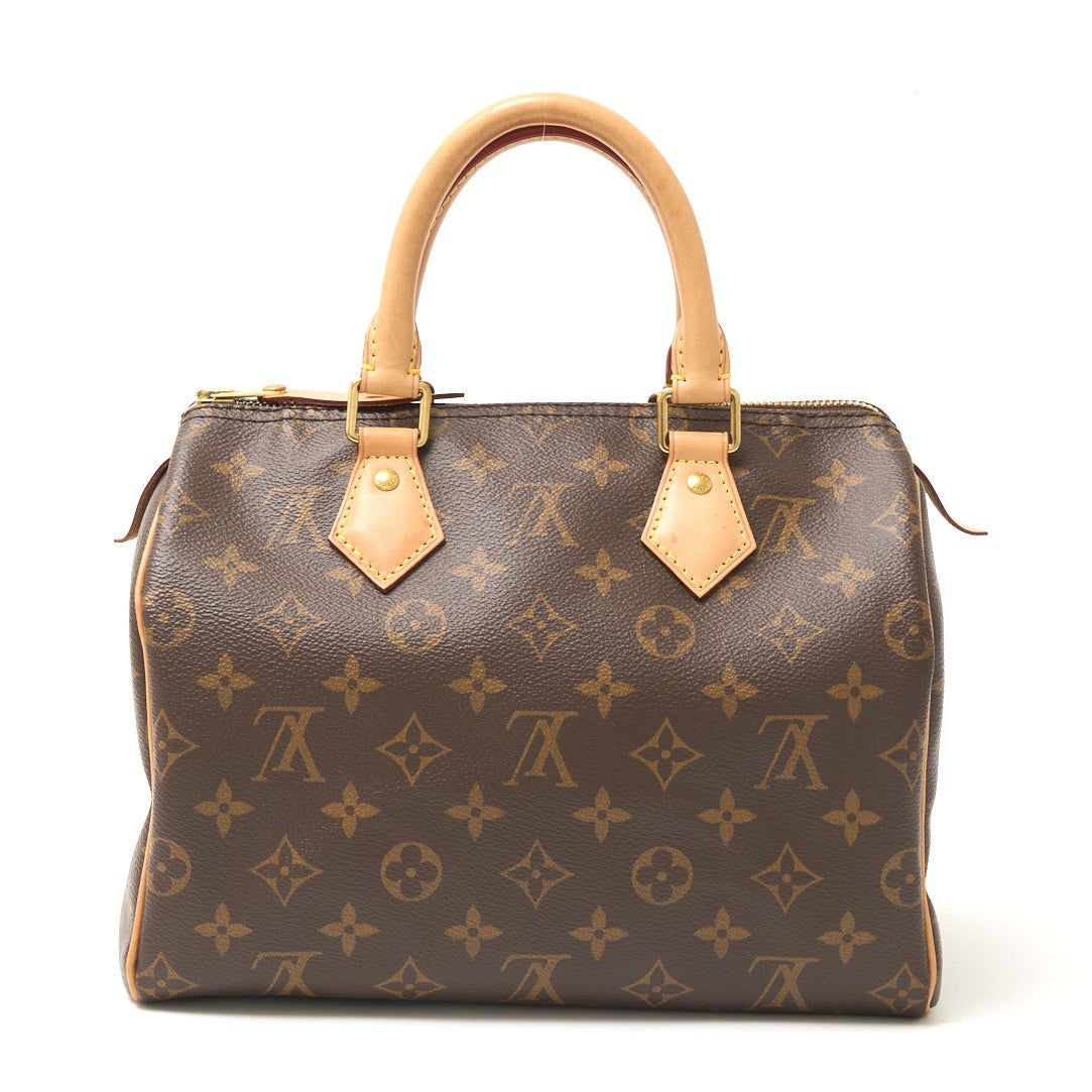 2604 Louis Vuitton Speedy 25 Monogram Leather Handbag