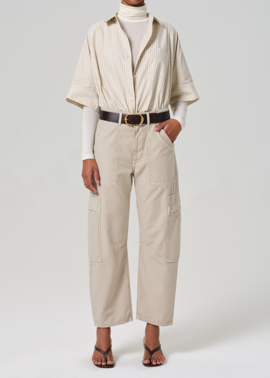 CITIZENS OF HUMANITY Marcelle Low Slung Easy Cargo in Burnished Quartz