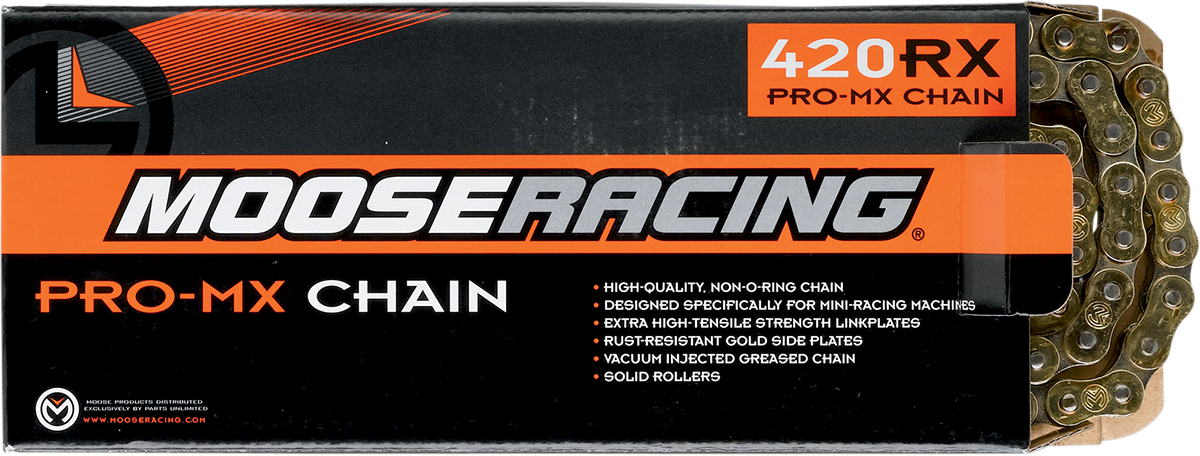 MOOSE RACING 420 RXP Pro MX Chain   Gold with Master Link M576 00 01
