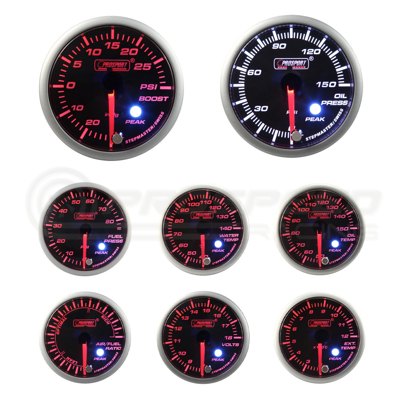Prosport 52mm SM Series Performance Gauge Range   Amber/White