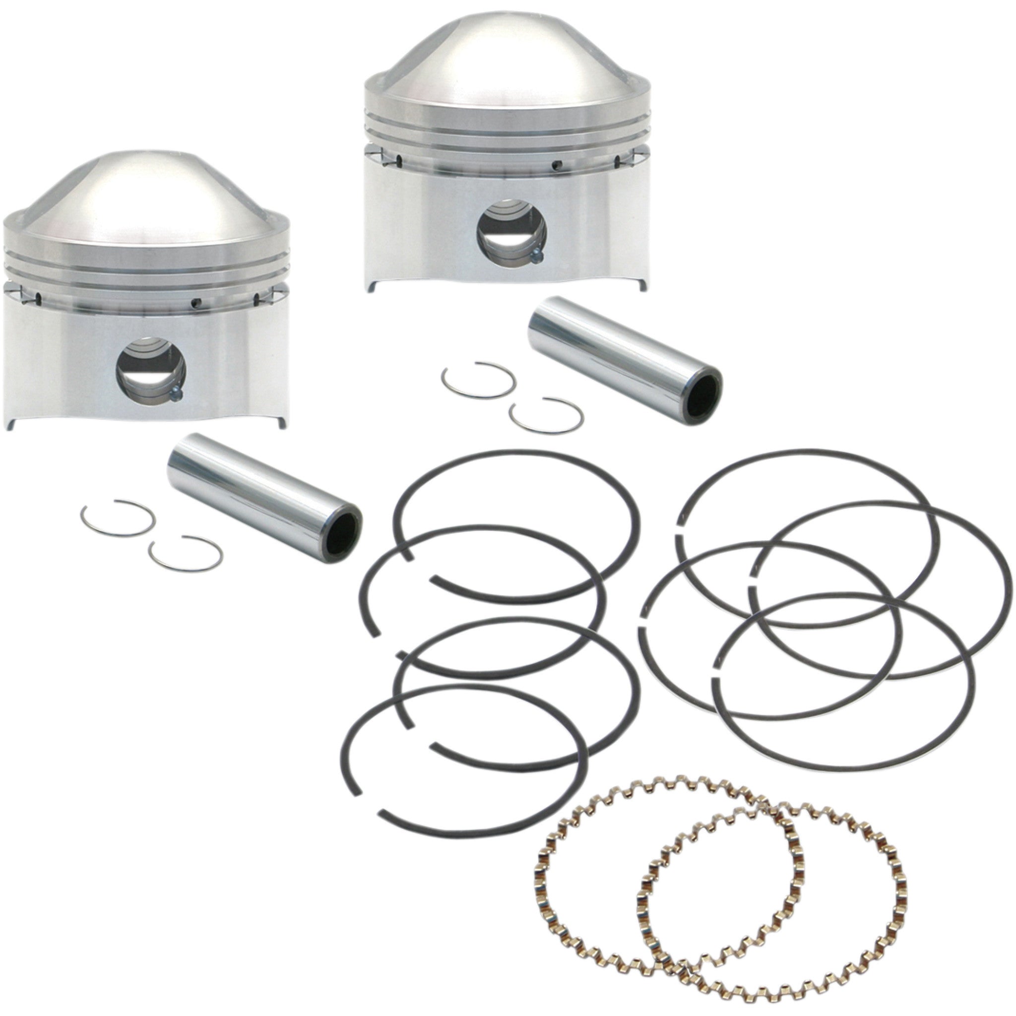 S&S CYCLE 0910 1920 106 5497 Forged 74" Piston Kit   Low Compression   74" Stock Motor   +.020