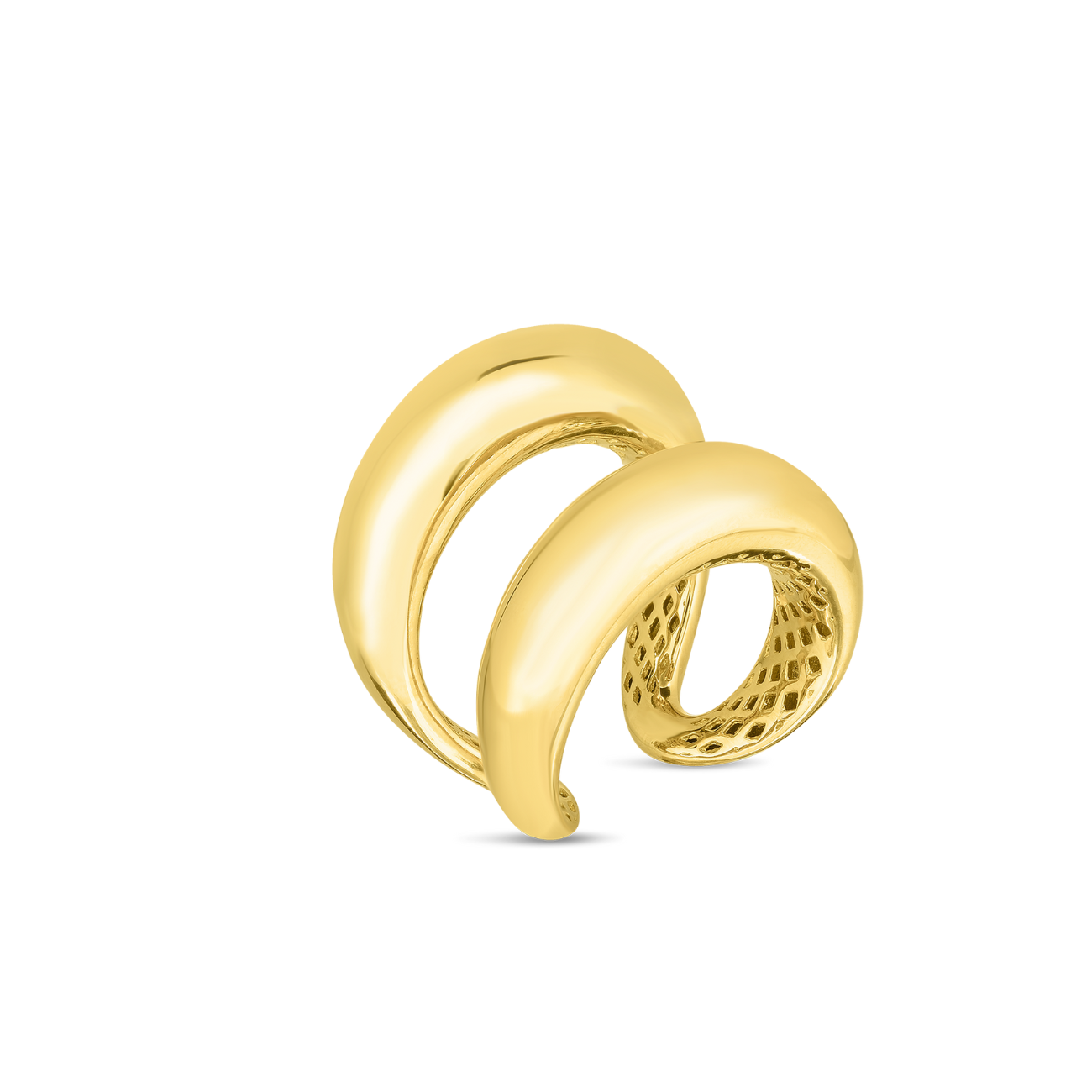 ROBERTO COIN Classic 18K Yellow Gold Classic Oro Double Band RIng