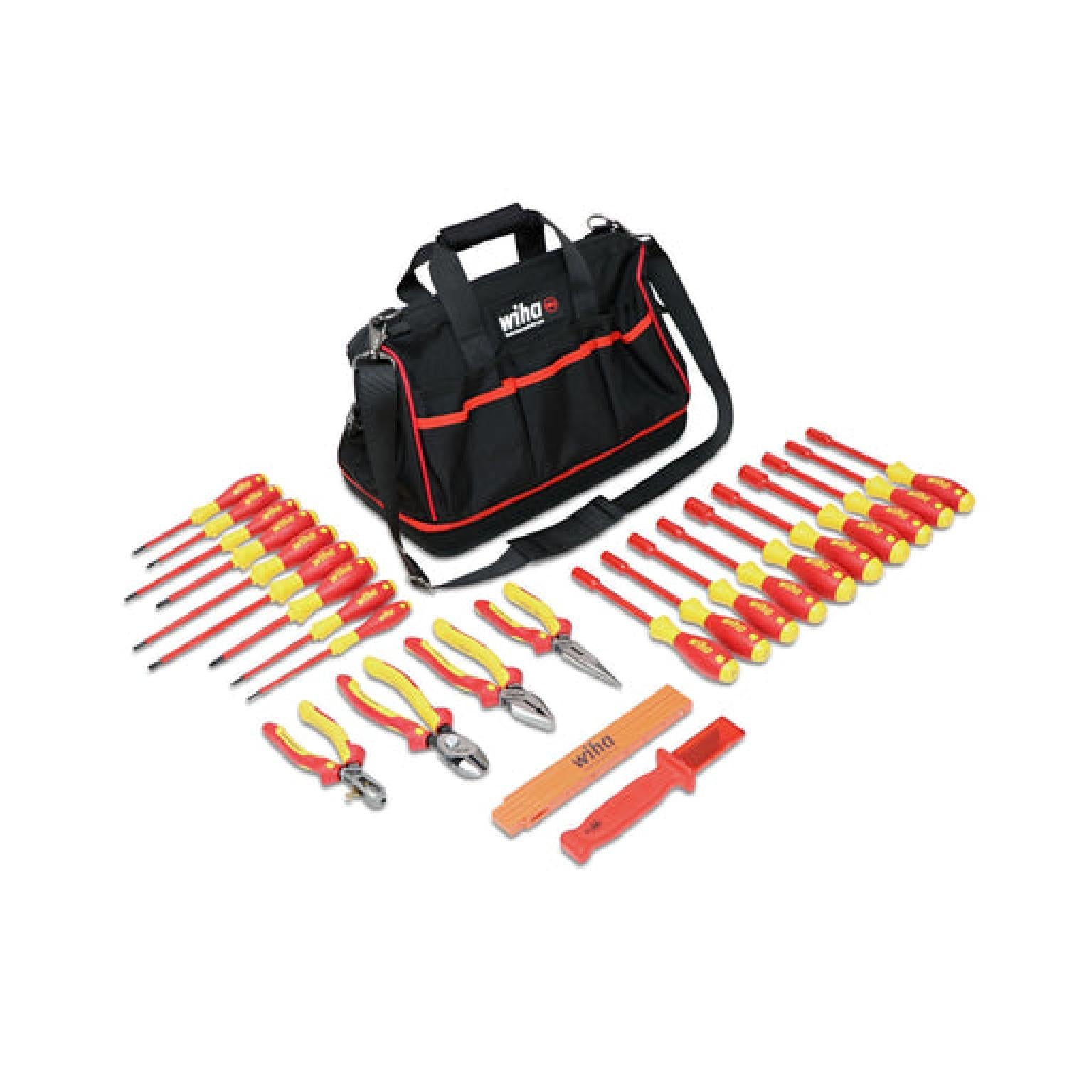 Wiha Tools 32879 25 Piece Insulated Pliers Cutters and Screwdriver Set