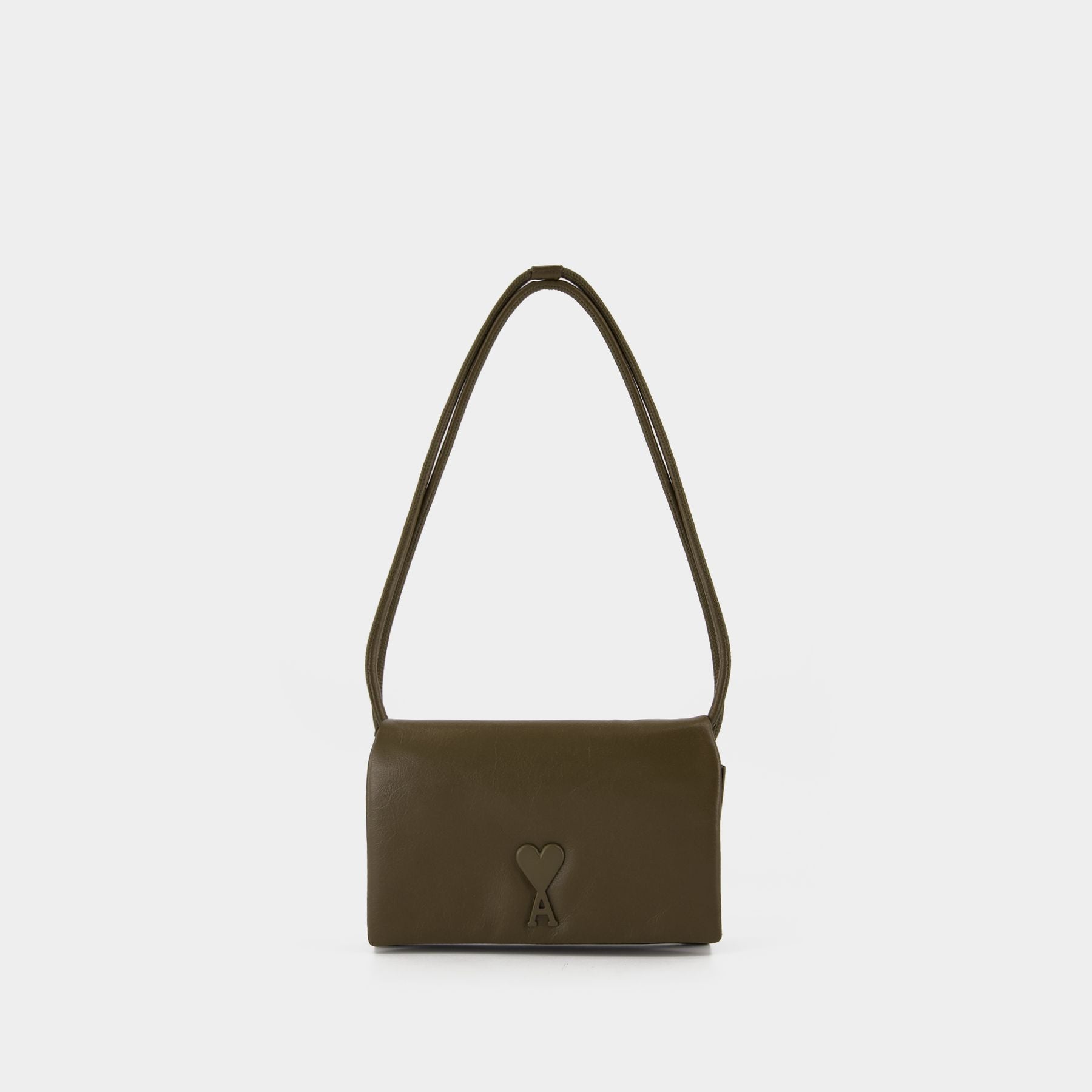 Voulez Vous Shoulder Bag   AMI Paris   Leather   Khaki