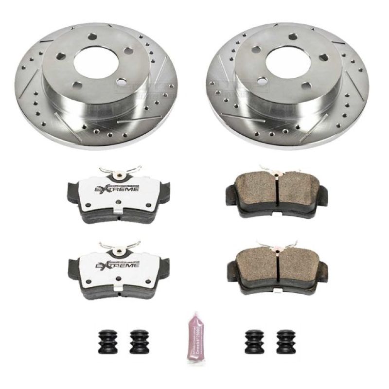 POWERSTOP Power Stop 94 04 Ford Mustang Rear Z26 Street Warrior Brake Kit