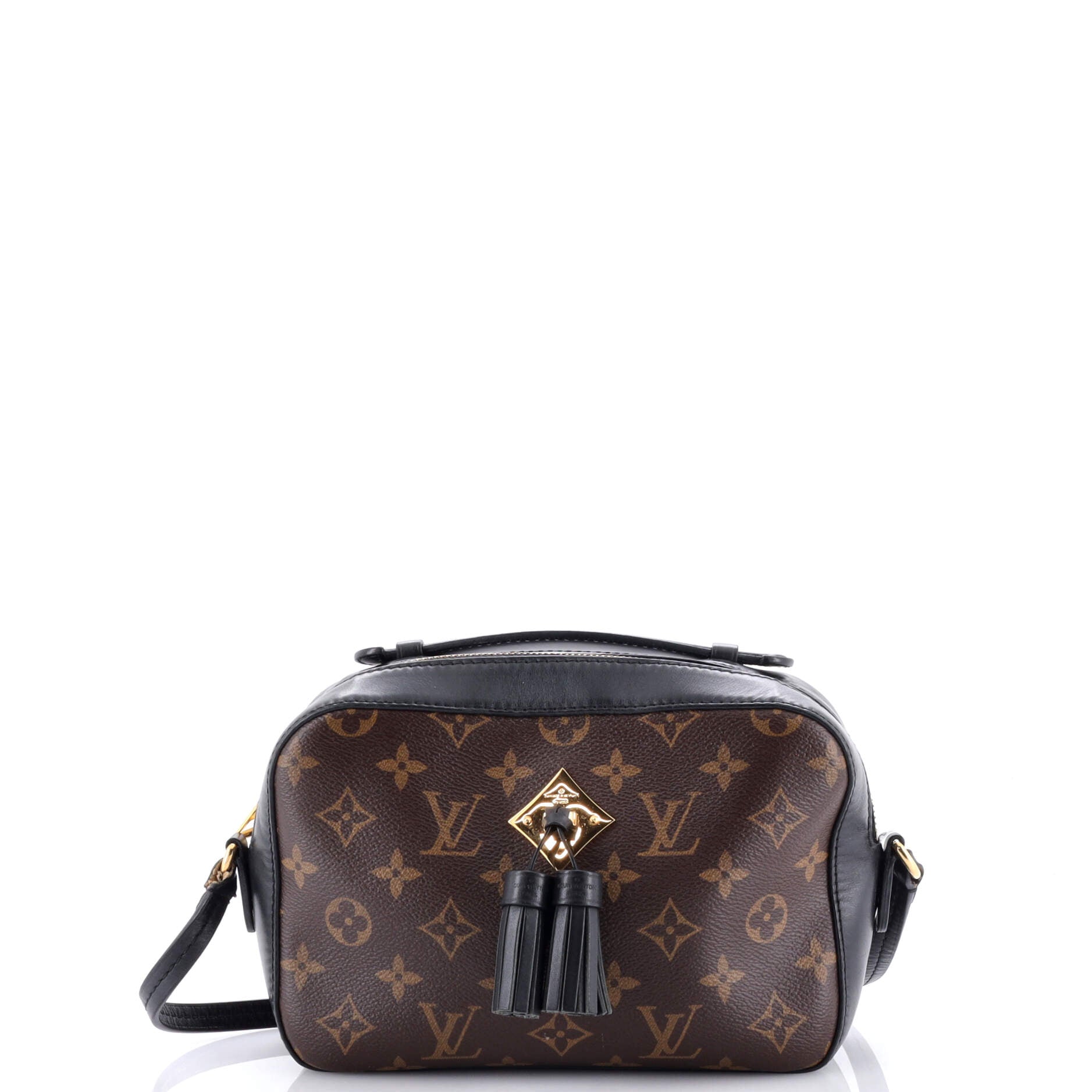 2860 Saintonge Handbag Monogram Canvas with Leather