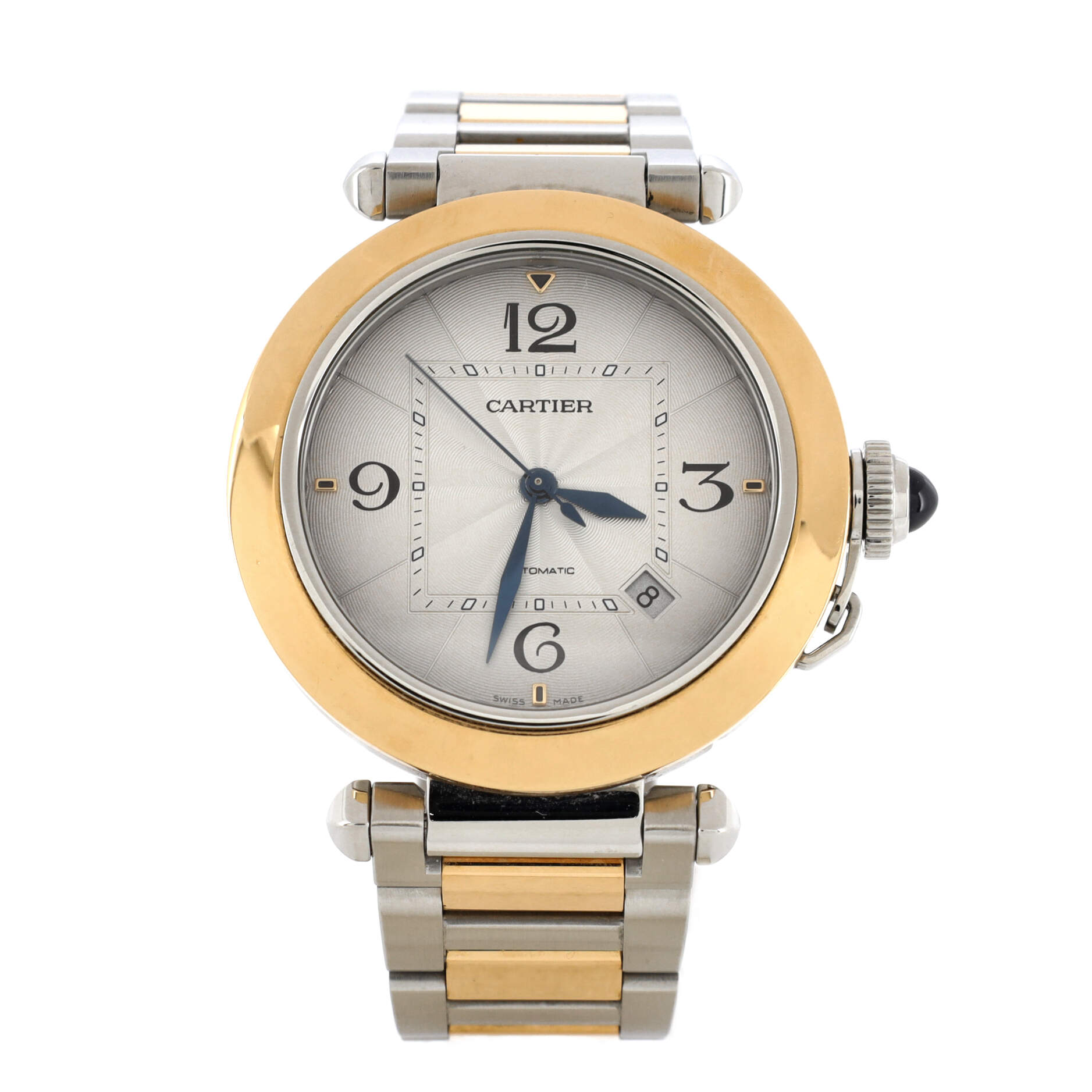 2860 Pasha de Cartier Automatic Watch Stainless Steel and Yellow Gold 41
