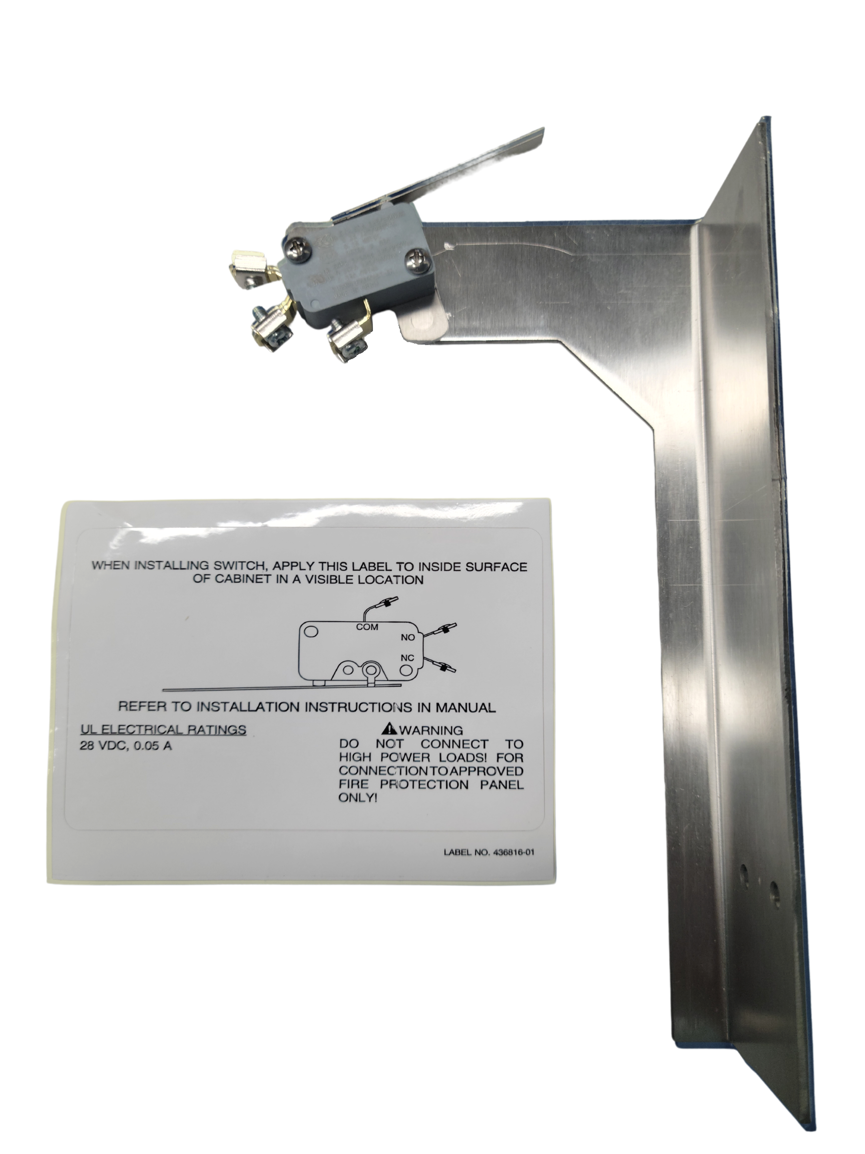 AutoFry Fire Alarm Switch Bracket Assembly P/N: 40 0043