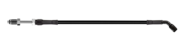 Goodridge 58in Universal Clutch Line w/Blk Fittings & Blk Hose   45 Deg Banjo w/Straight 7/16 UNF