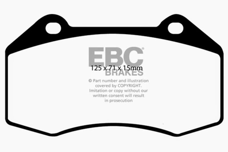 EBC 07 08 Chevrolet Cobalt 2.0 Supercharged (SS) Redstuff Front Brake Pads