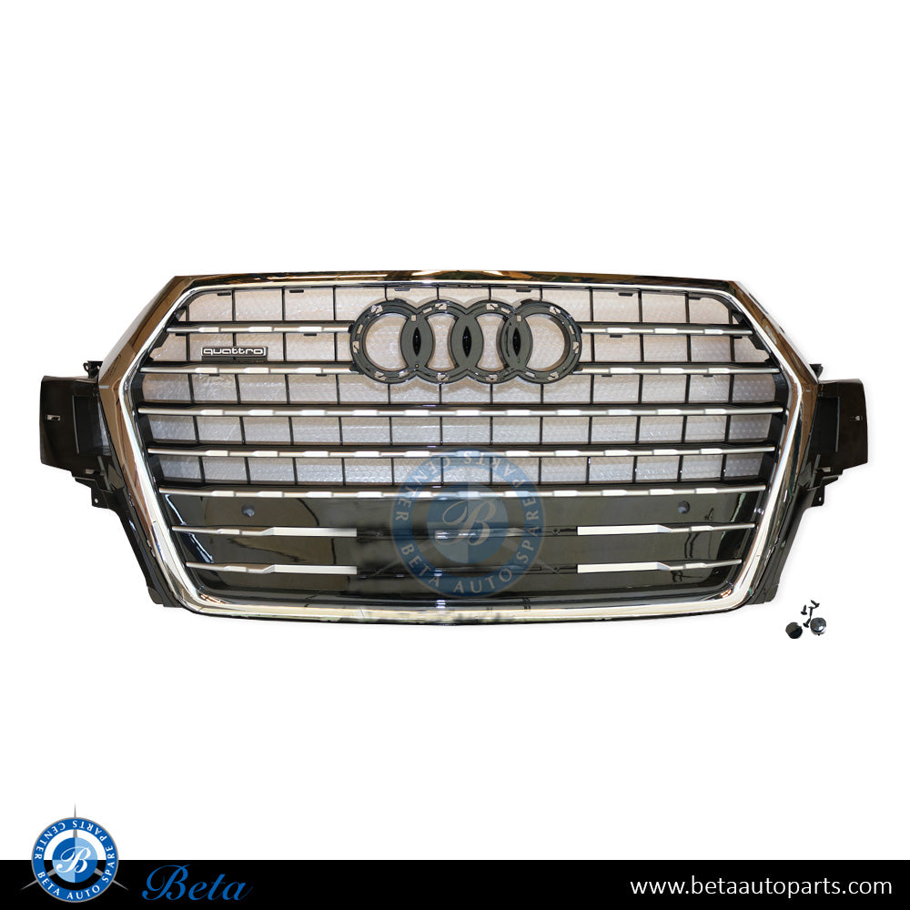 BETAAUTOPARTS Audi Q7 S Line (2016 2019), Radiator Grille (Black and Chrome), China, 4M0853651K