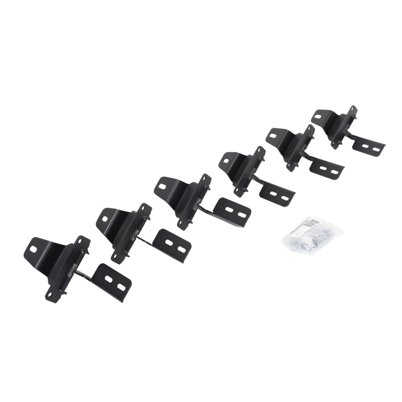 Go Rhino 18 22 Jeep Wrangler JLU 4DR Mounting Brackets (V Series V3/RB10 Slim/RB20 Slim)   Tex. Blk