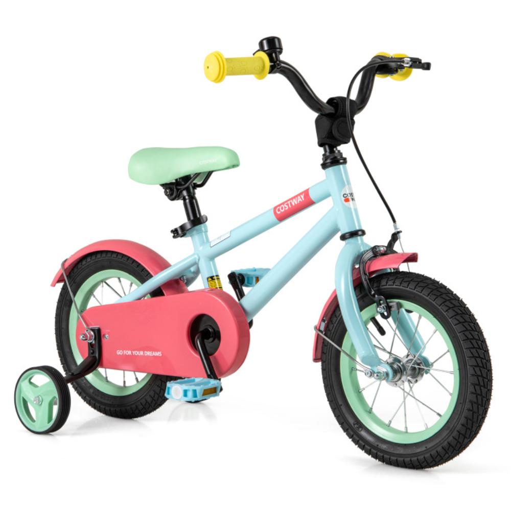 2736 Kids Bike with Adjustable Handlebar and Saddle Blue 12 Inches