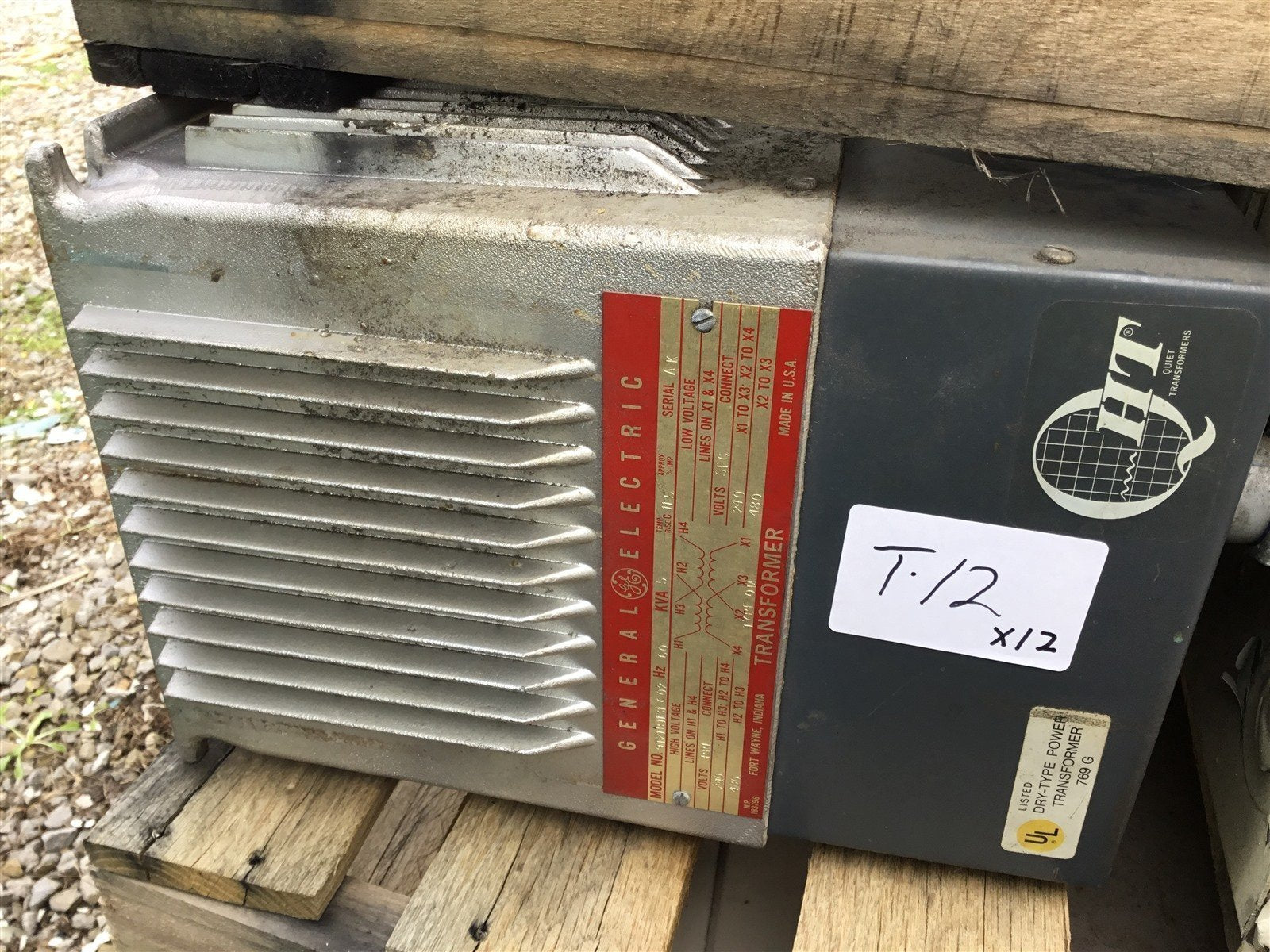 BME BEARINGS AND SURPLUS GENERAL ELECTRIC 9T21B1131 5 KVA TRANSFORMER 240 480 PRI, 240 480 SEC