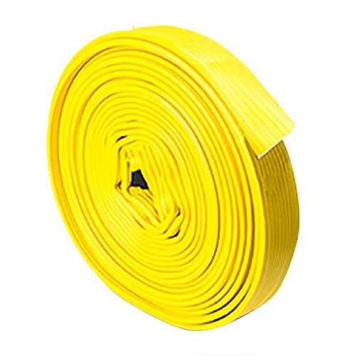 FIREHOSEDIRECT Yellow 5" x 100' Rubber Uncoupled Fire Hose