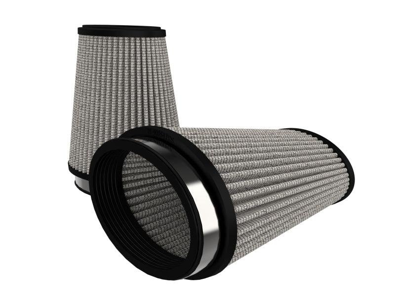 aFe Magnum (3x4 3/4)in Flange ID x (4x5 3/4)in Base x (2 1/2x4 1/4) FLOW Pro DRY S Air Filter (Pair)
