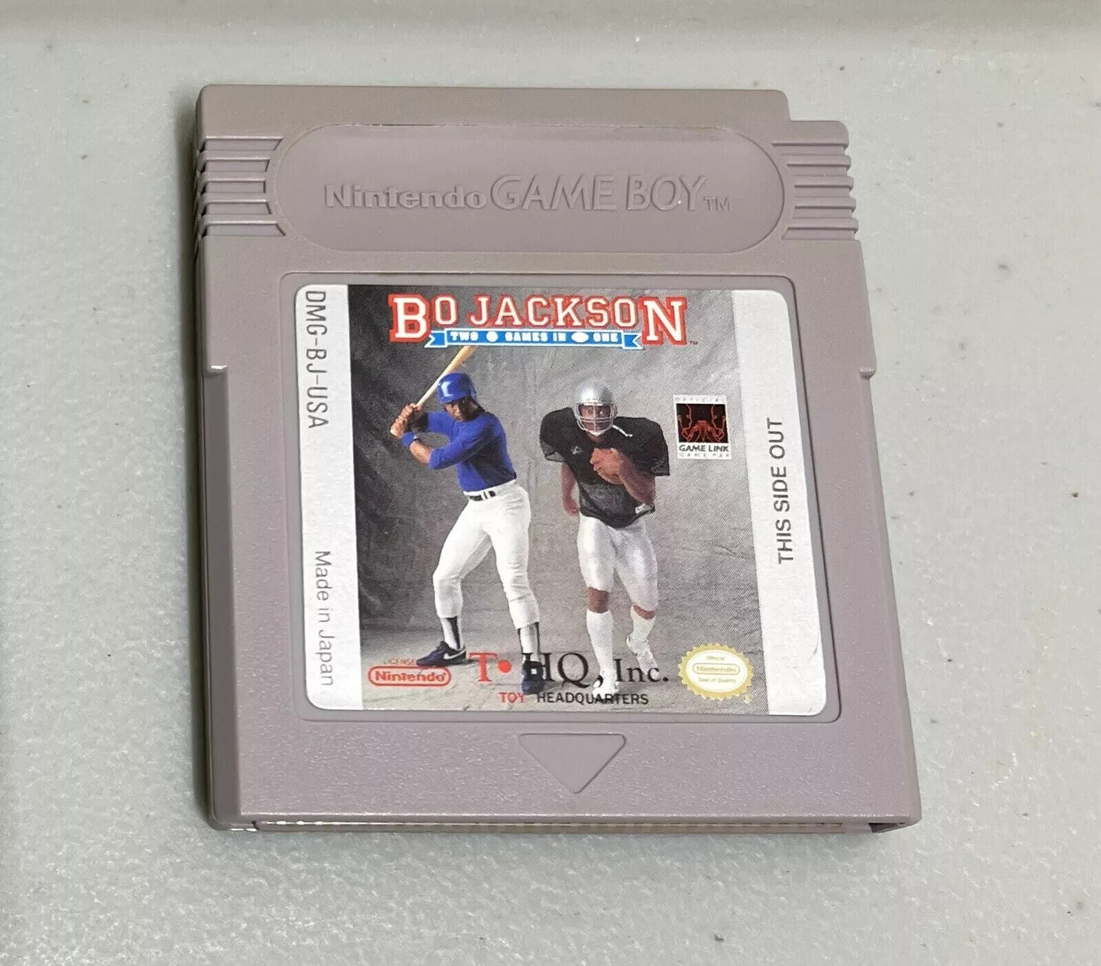 Bo Jackson: Two Games In One Nintendo Game Boy Original Football/Baseball Tested