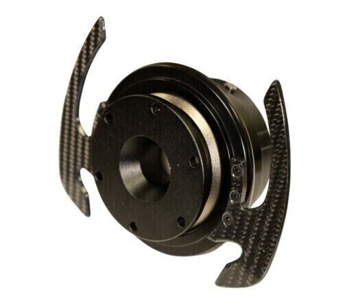 NRG INNOVATIONS NRG SRK 700CF 4.0 Gen Black Quick Release with Black Ring & Carbon Fiber Handles