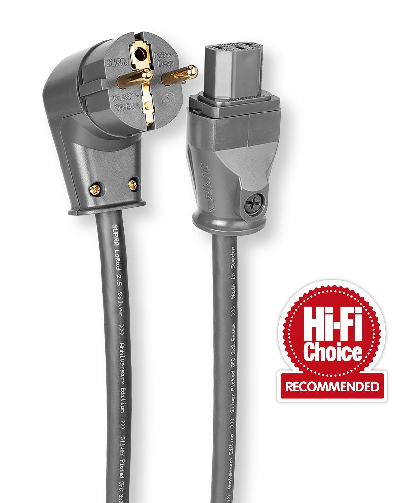 Supra LORAD SPC 2.5 mm2 power cord with angle