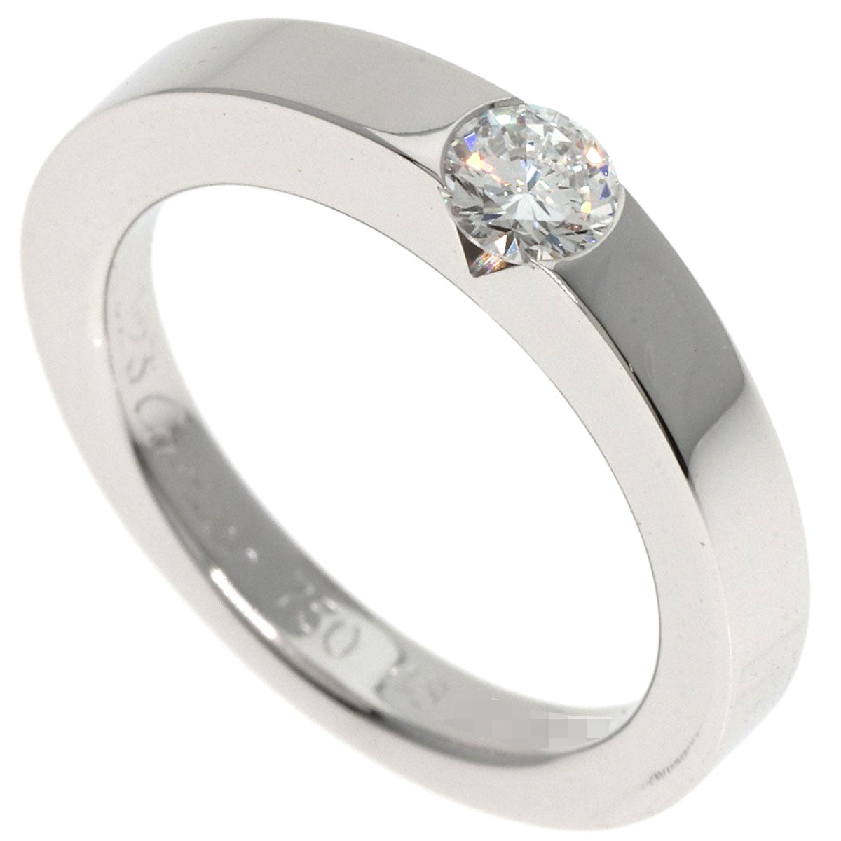 CARTIER Ring K18WG Silver Date with Diamonds #48