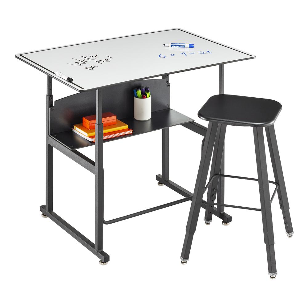 2736 AlphaBetter Height Adjustable Desk  36 x 24”  Premium or Dry Erase Top   DryErase
