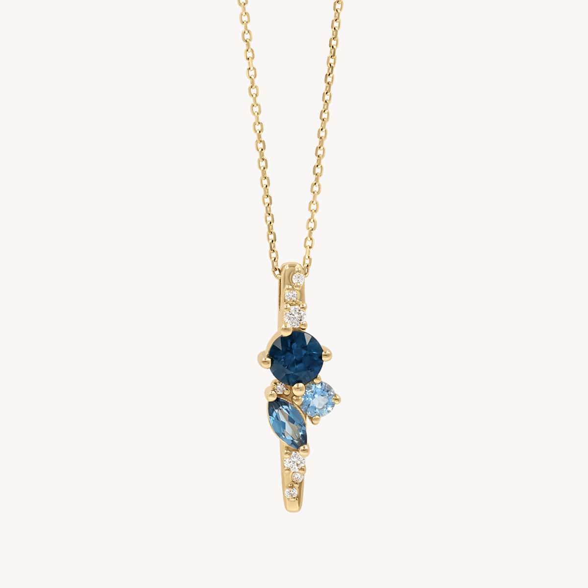AUDRY ROSE Ocean Starry Cluster Necklace