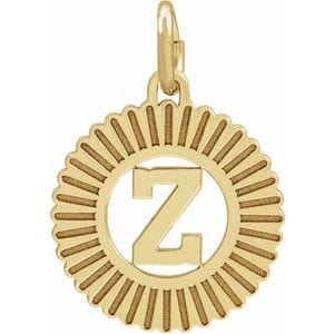 CHRISTOPHER FINE DIAMONDS 10K YELLOW INITIAL Z PENDANT