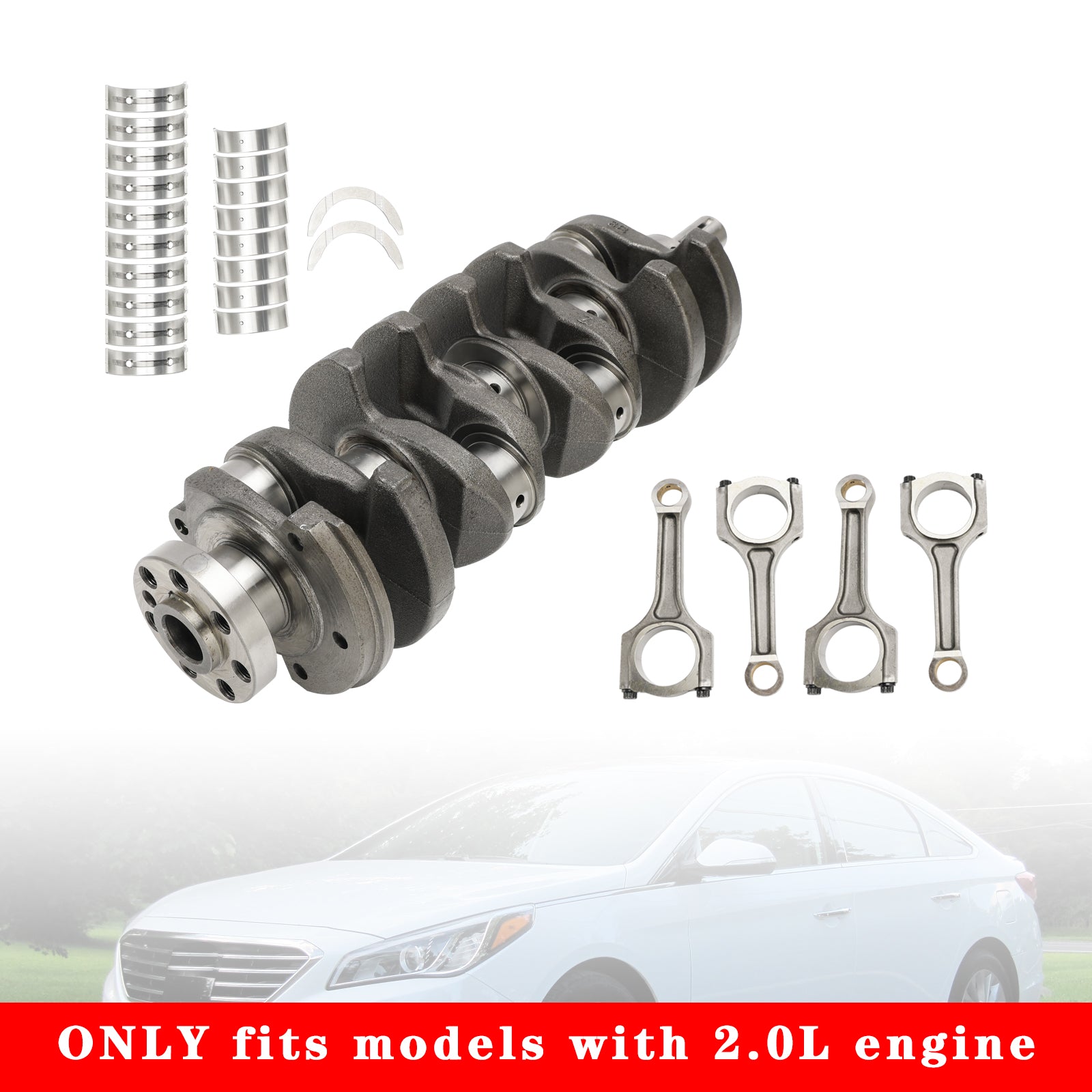 VIPIH Kia Forte (TD) Optima/K5 2008�C2012 G4KH 2.0T Engine Crankshaft & ConRods & Bearing