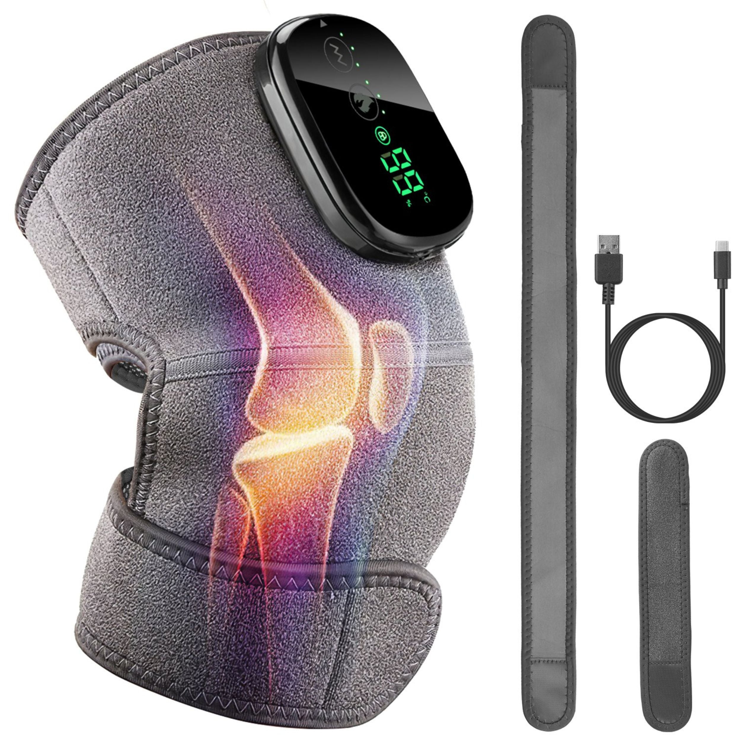 2381 3 in 1 Heated Knee Massager & Shoulder Pads   3 Modes for Pain Relief