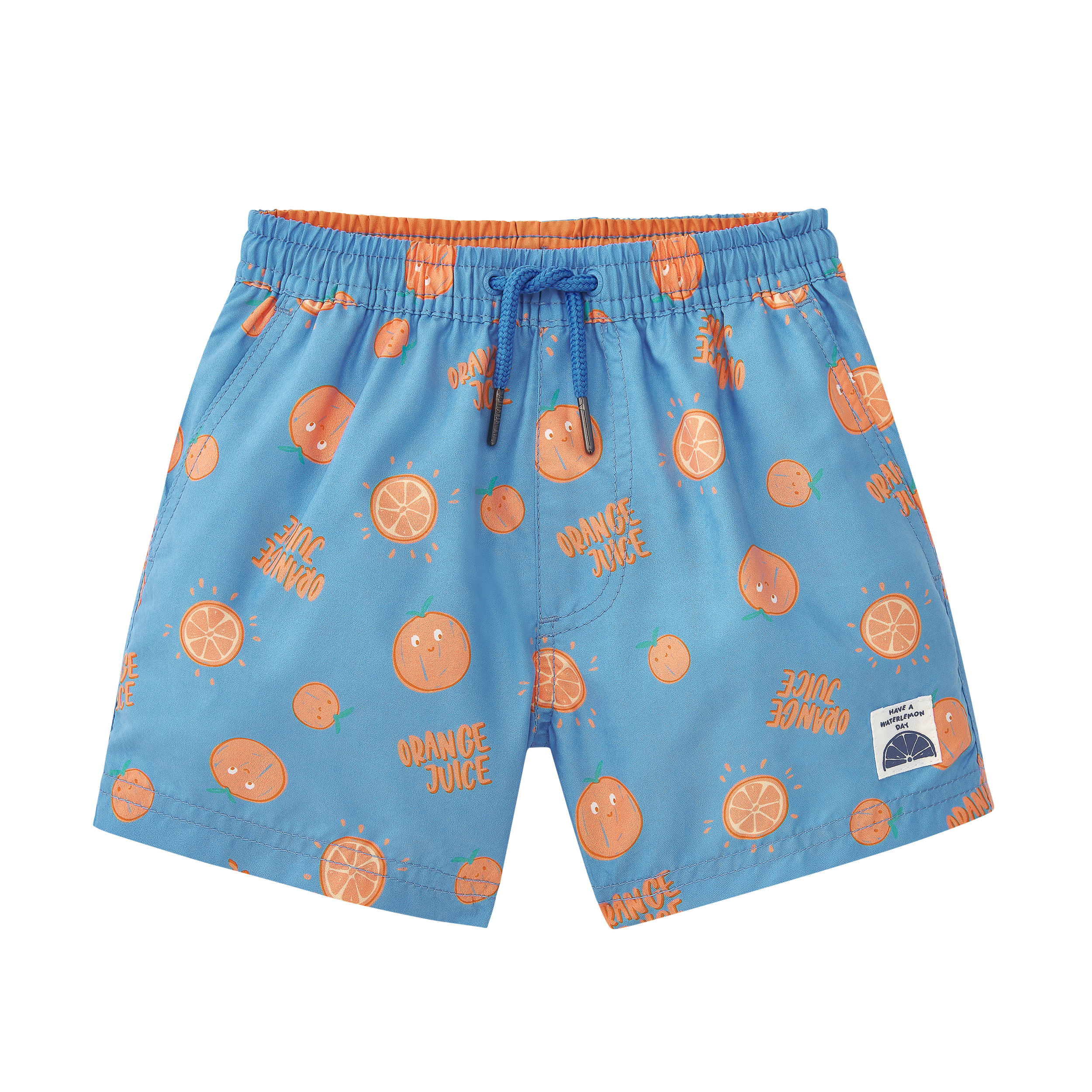 Waterlemon Calção tecido de Praia   Piscina Laranjas menino