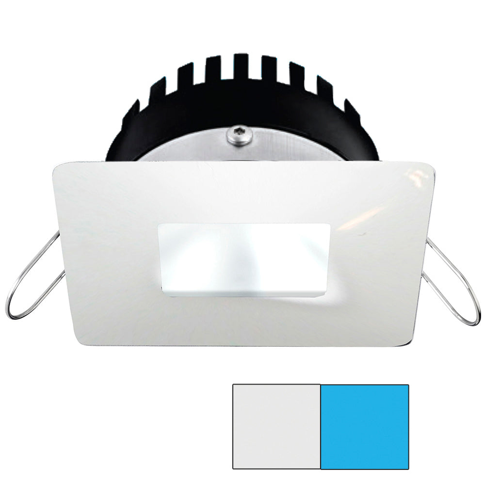 I2SYSTEMS INC i2Systems Apeiron PRO A506   6W Spring Mount Light   Square/Square   Cool White Blue   White Finish [A506 34AAG E]