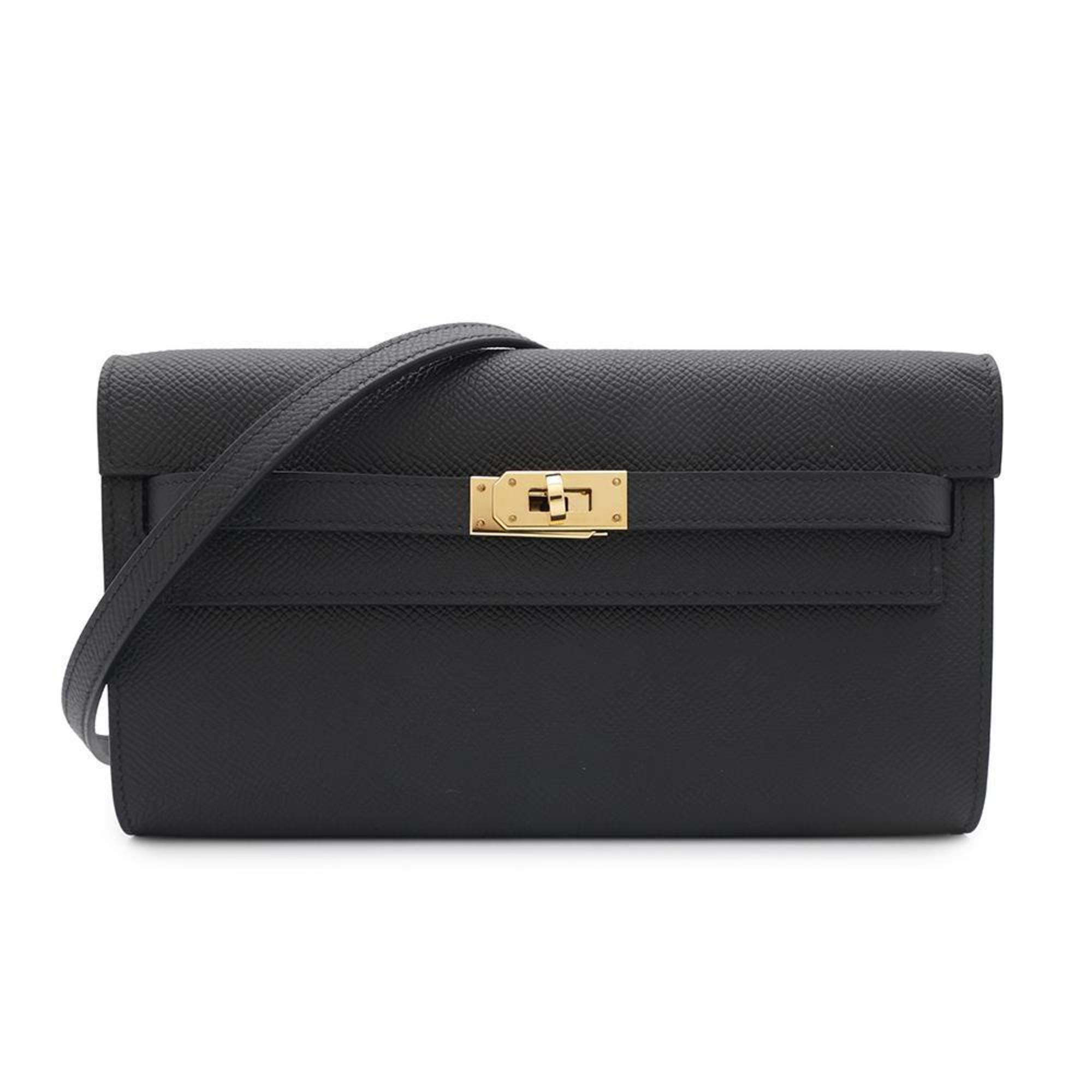 2275 Hermes Epsom Leather Chain Shoulder Wallet (Pre Owned)