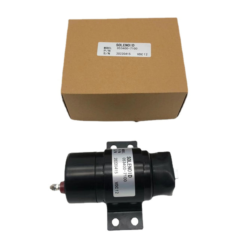 DISELMART 12V 053400 7100 0534007100 Stop Solenoid Valve compatible with Denso Engine