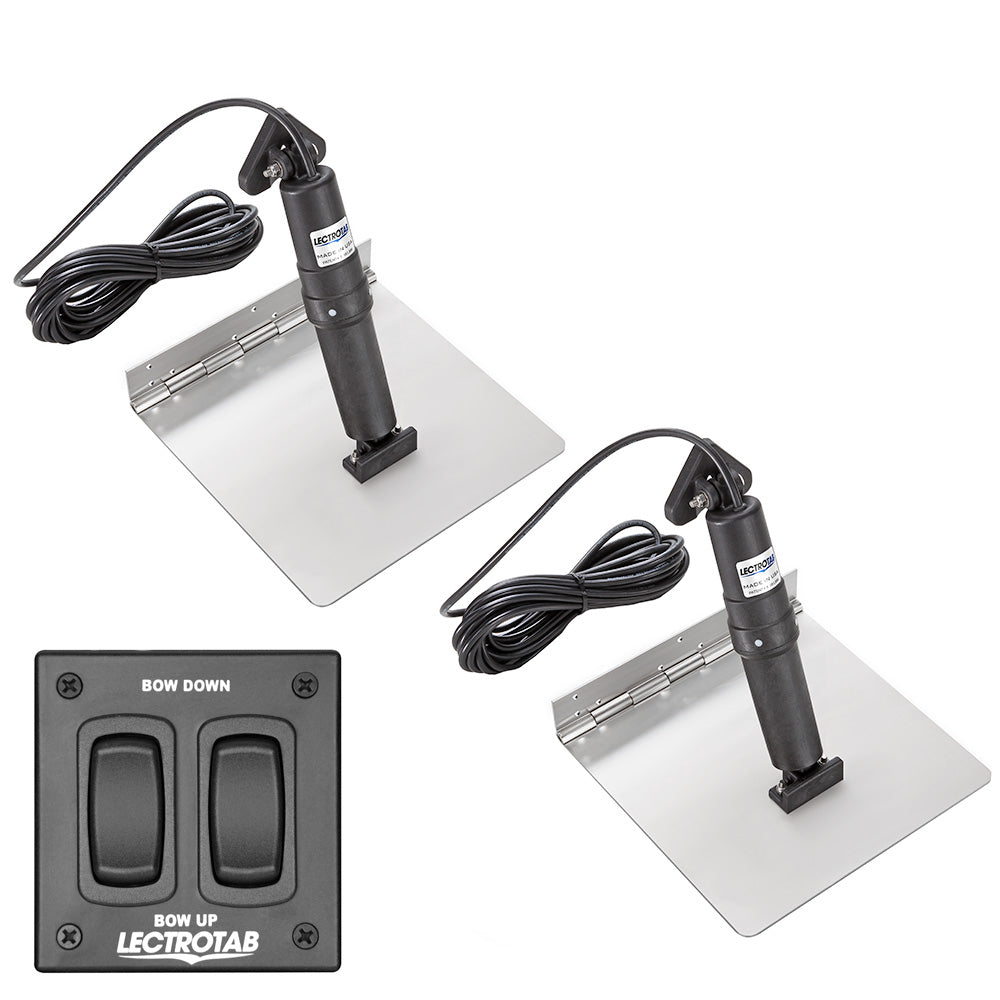 Lectrotab XKA Stainless Steel Trim Tab Kit w/Rocker Switch   12 x 9 [XKAF12X9]