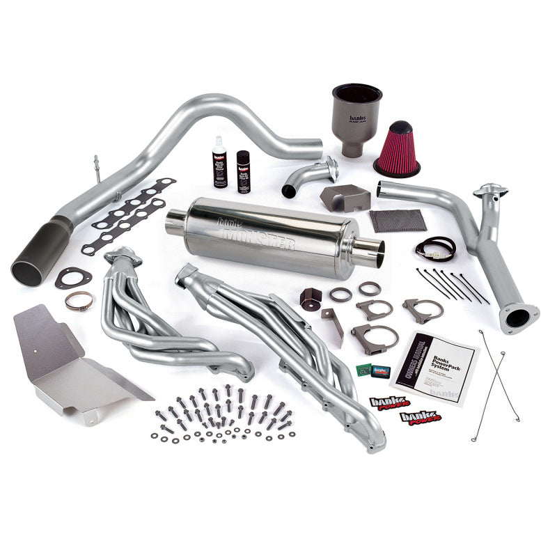 Banks Power 99 04 Ford 6.8L Truck (No EGR) PowerPack System   SS Single Exhaust w/ Black Tip