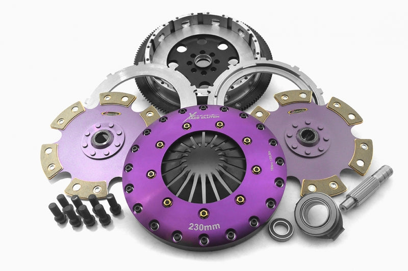 XTREME CLUTCHES Xtreme 230mm Twin Plate Solid Ceramic Clutch Kit incl. Flywheel & CSC
