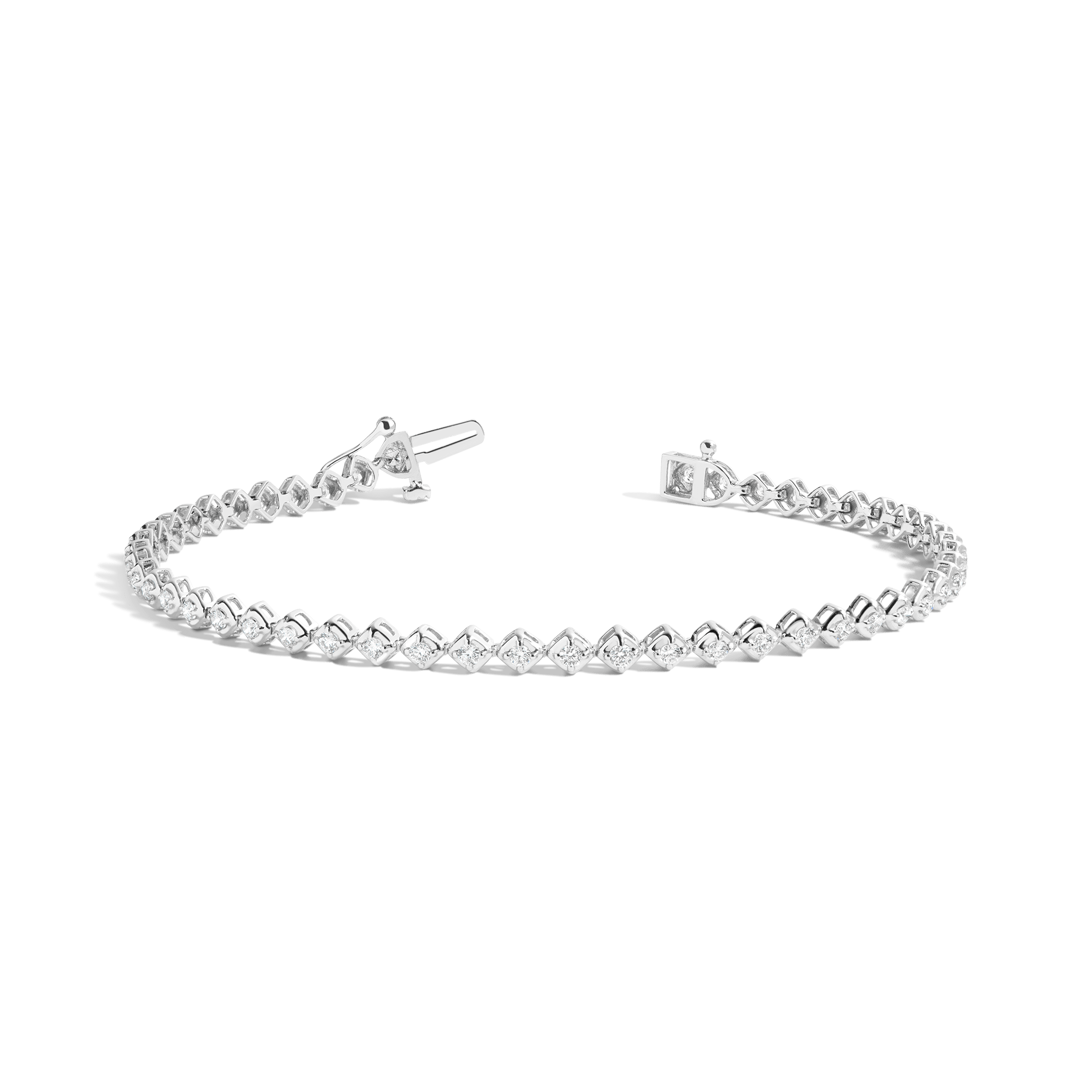 AURATE Petite Lab Grown Diamond Tennis Bracelet