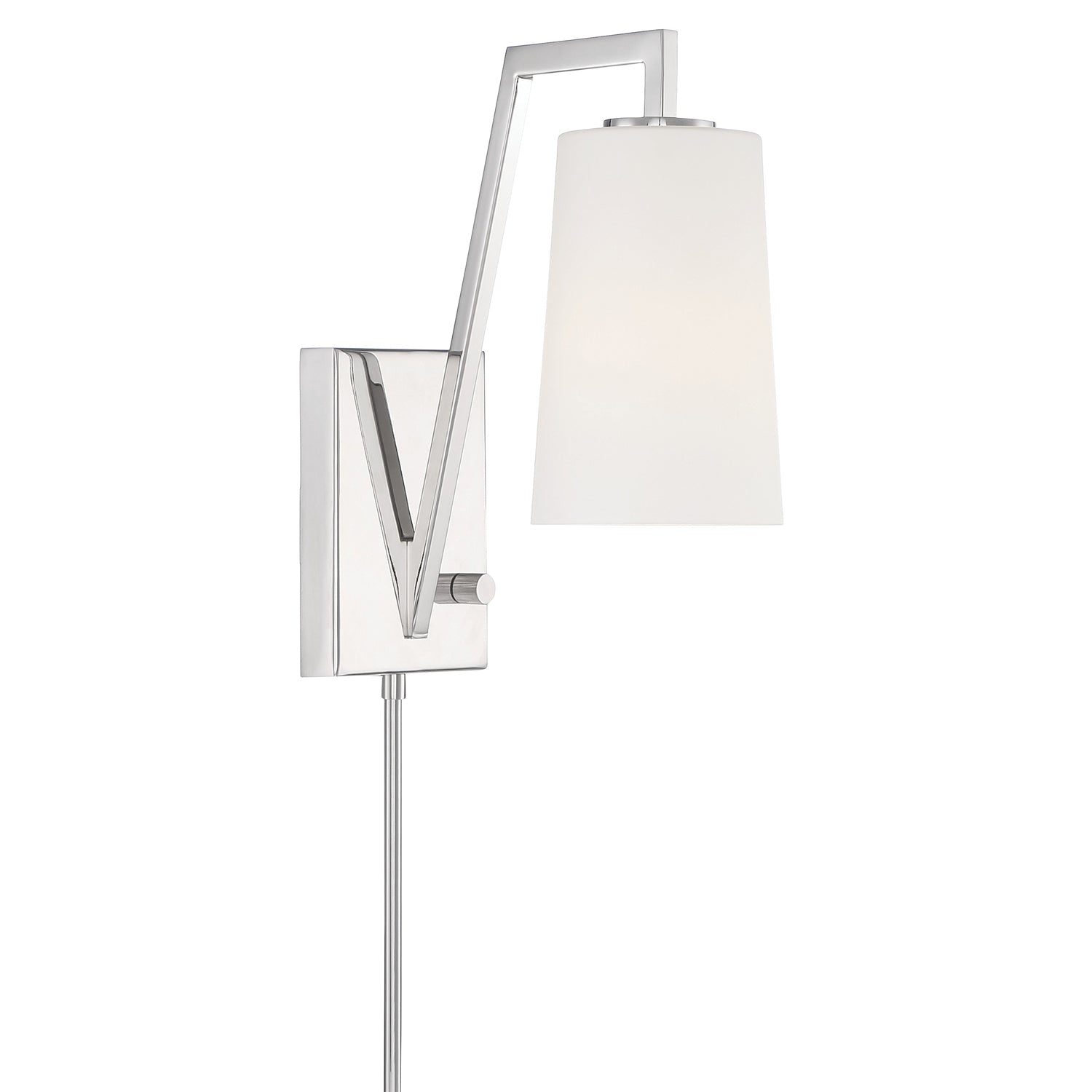CRYSTORAMA Avon 1 Light Polished Nickel Task Sconce