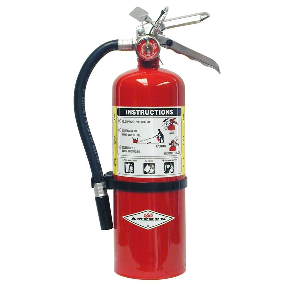 Amerex 5 lb Multi Purpose ABC Fire Extinguisher with Wall Hanger   B402X
