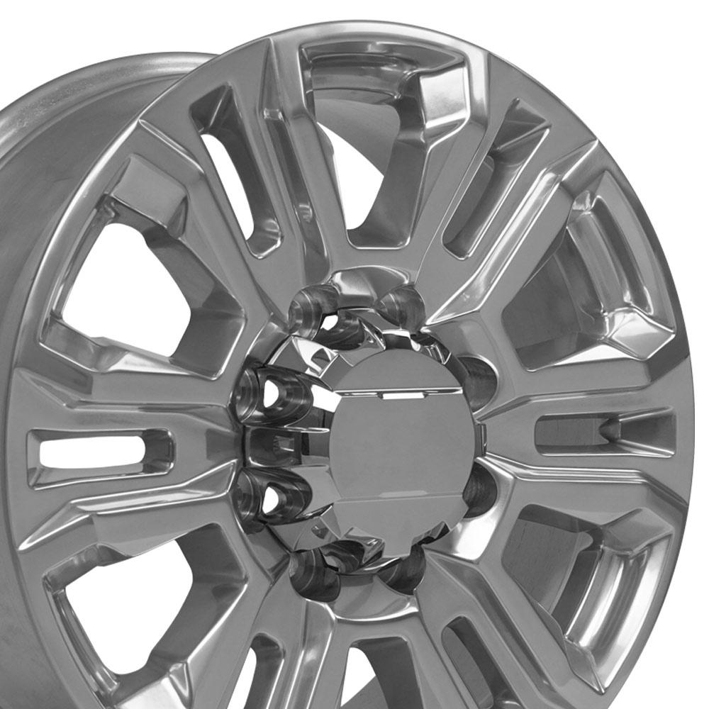 OE WHEELS 20" Replica CV70A fits GMC Sierra 2500 3500 HD Denali 20x8.5 Polished