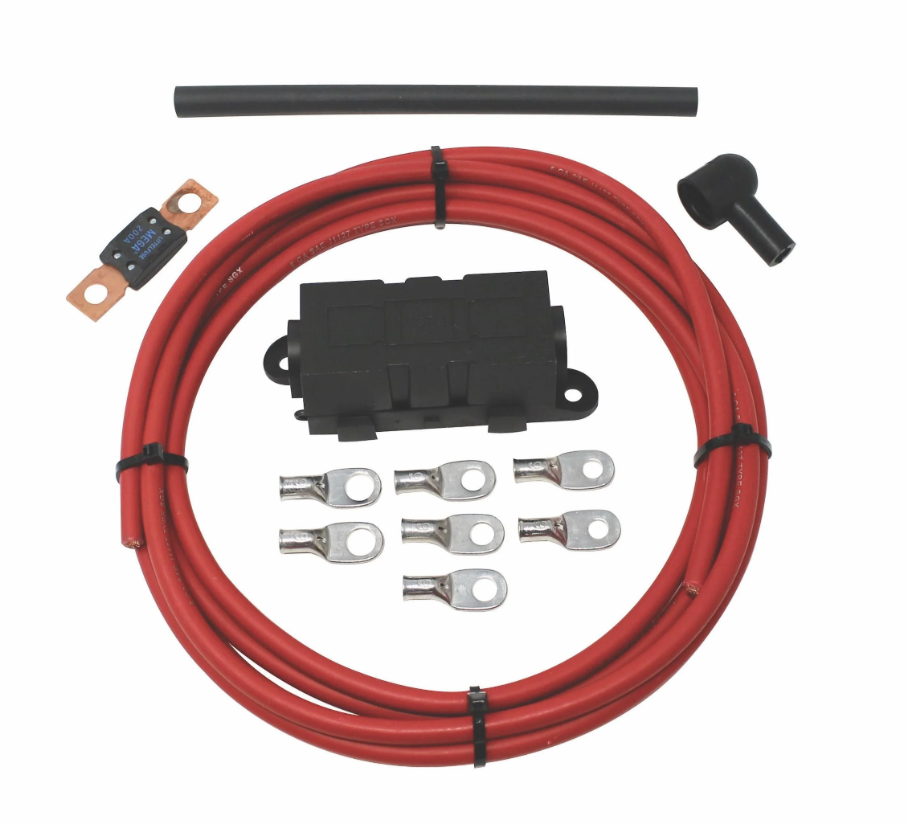 AMERICAN AUTOWIRE Alternator Connection Kit with 12Ft of 6 Gauge Wire