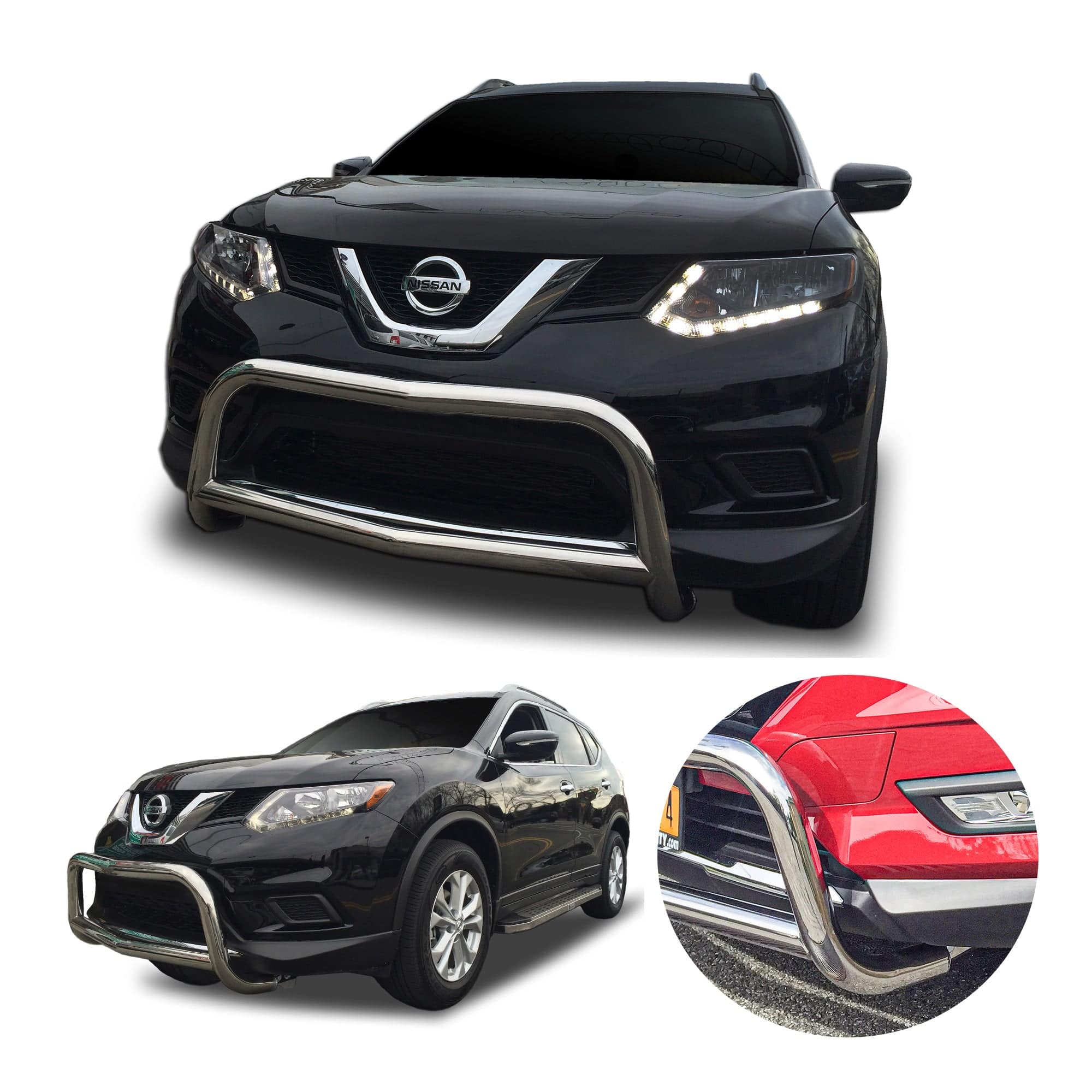 BROADFEET® Front A Bar / Nudge Bar (DC6) Bumper Guard fits Nissan Rogue 2014 2020