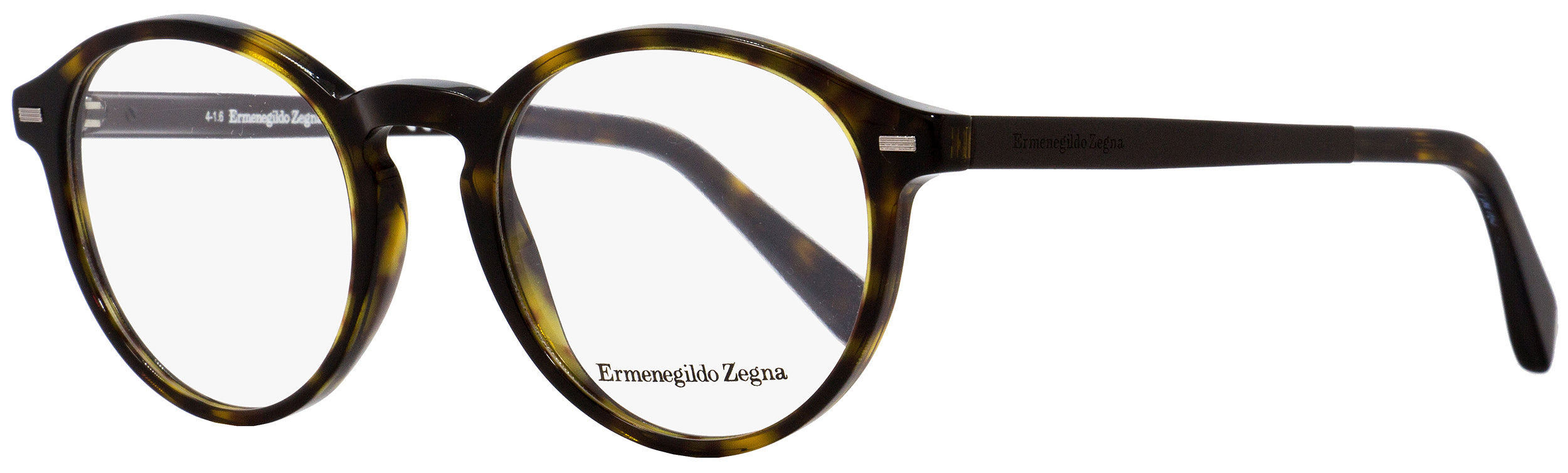 Zegna Oval Eyeglasses EZ5061 052 Dark Havana Brown 48mm 5061
