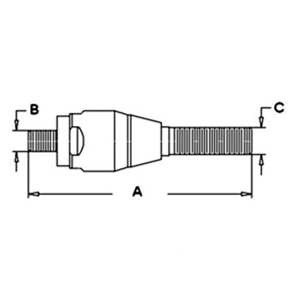 RELIABLE AFTERMARKET PARTS, INC®  OD WN CAR49006 PEX Tie Rod, Inner, Ball Joint, LH Fits Case 570LXT 580L 580SL